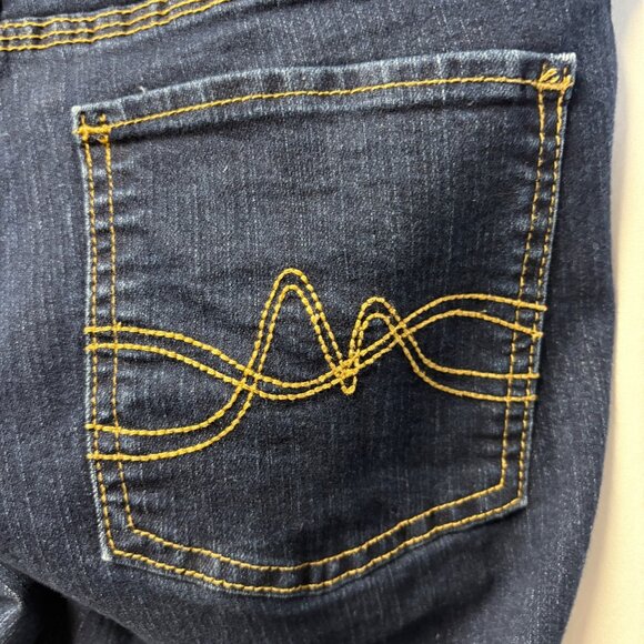 NY&C Curvy Skinny Jeans Womens Sz 8 Average Dark Wash Blue Denim Casual Western - Picture 8 of 8